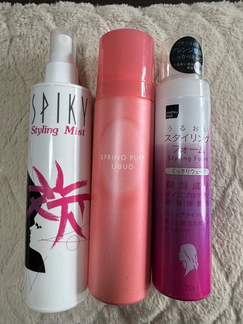 ヘアスタイリング剤 3点セット SPiKY・UEVO・マツキヨ