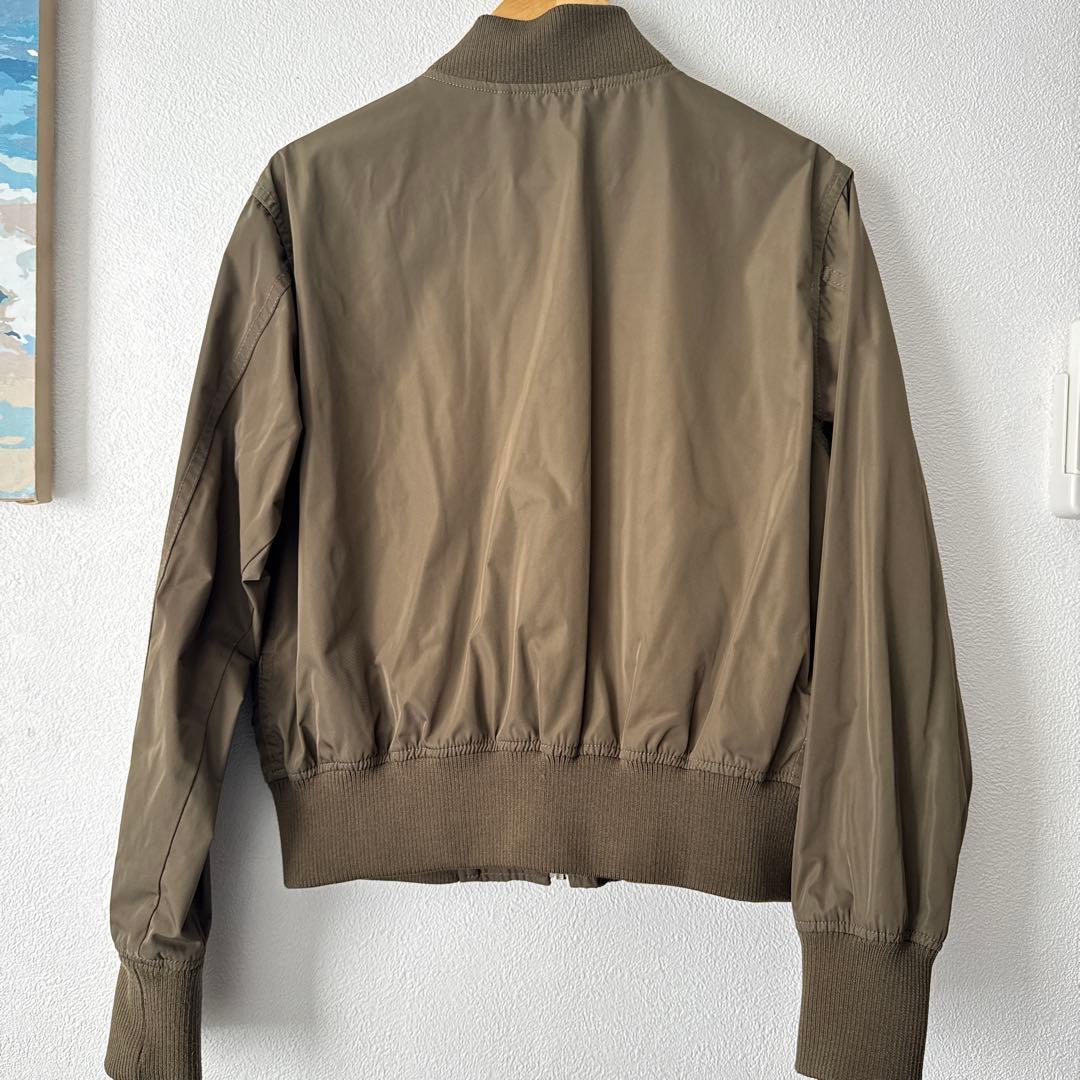 カーキ MA-1 ブルゾン ジャケット Sの写真2枚目