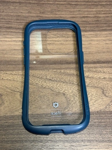iFace Reflection iPhone 15 Pro ケース クリア 強化ガラス (ネイビー)の写真2枚目