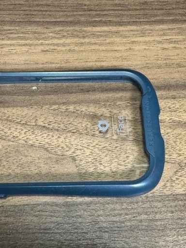 iFace Reflection iPhone 15 Pro ケース クリア 強化ガラス (ネイビー)の写真4枚目