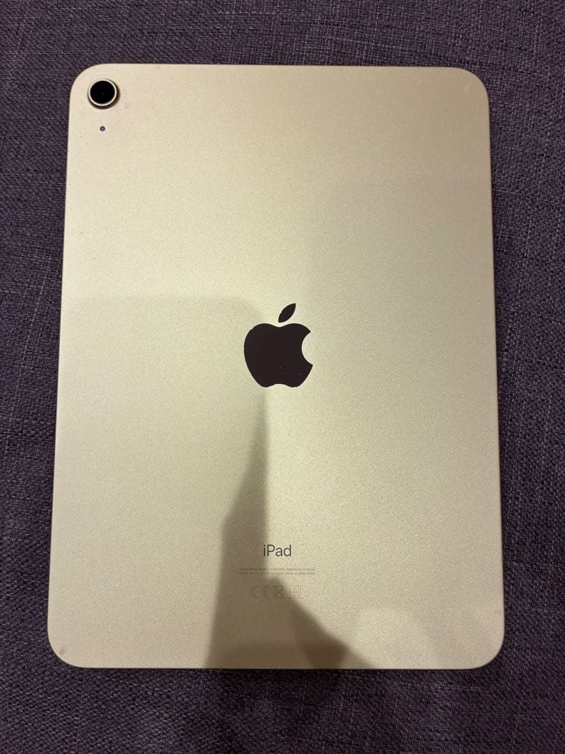 Apple iPad 第10世代 64GB Wi-Fi イエロー ケース付の写真5枚目