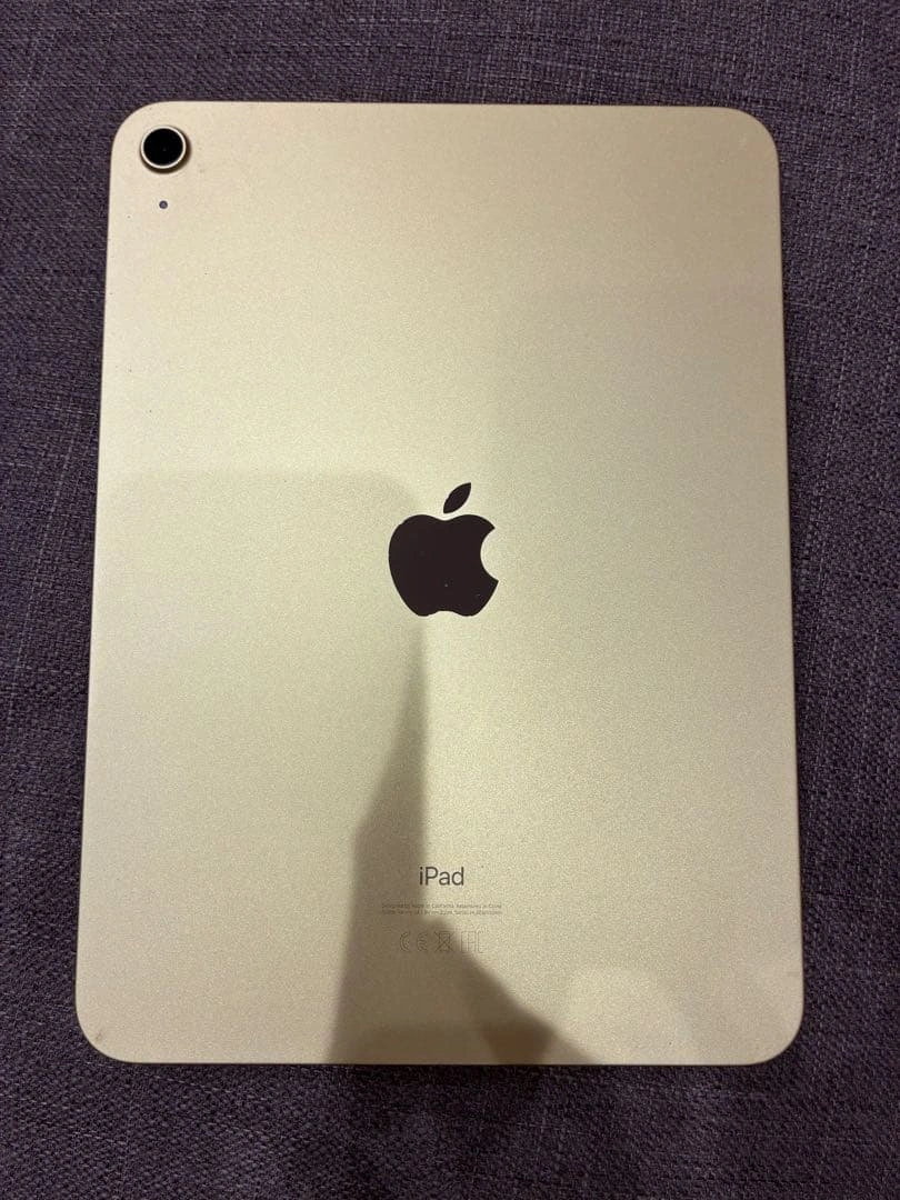 Apple iPad 第10世代 64GB Wi-Fi イエロー ケース付の写真5枚目