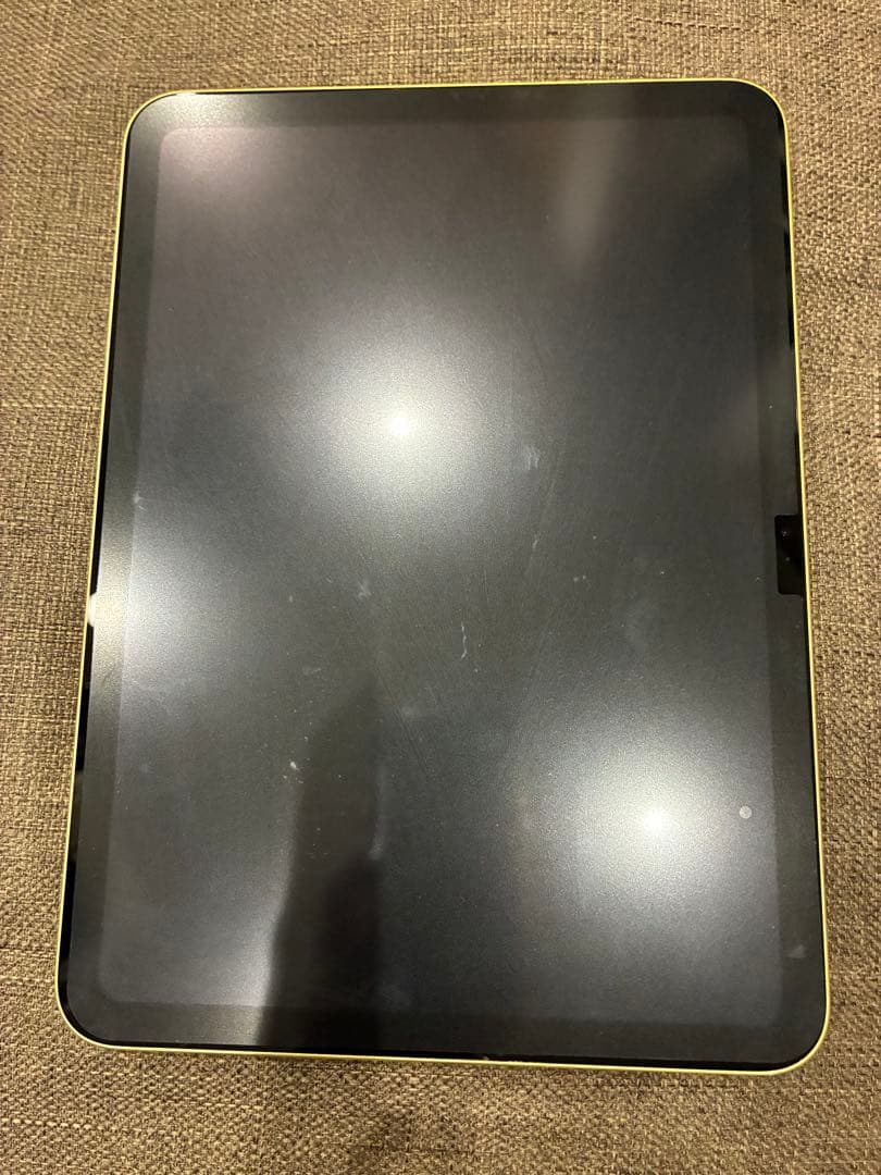 Apple iPad 第10世代 64GB Wi-Fi イエロー ケース付の写真6枚目