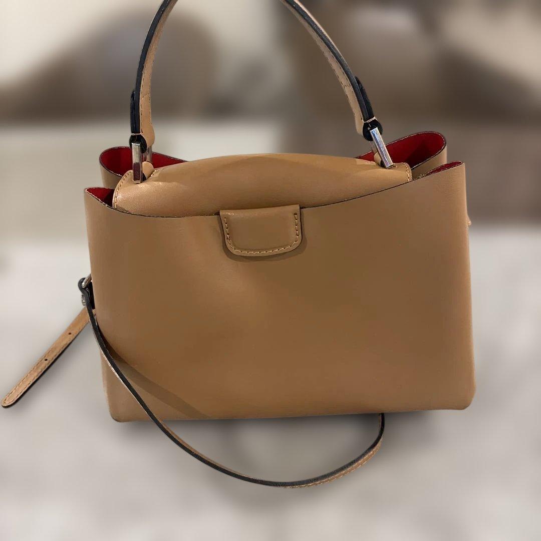 数回使用GIANNI CHIARINI ショルダーバッグ ベージュ