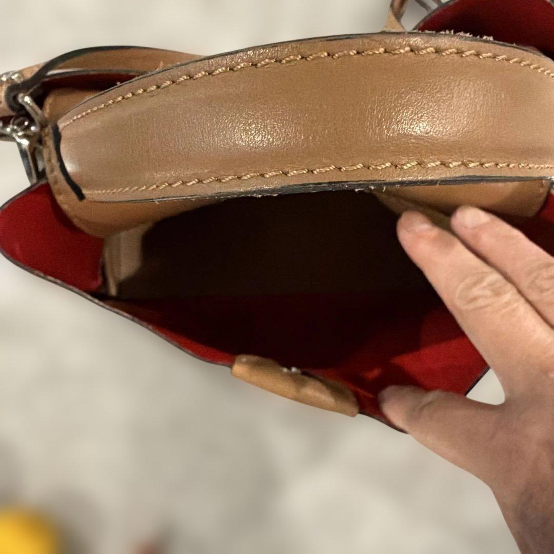 数回使用GIANNI CHIARINI ショルダーバッグ ベージュの写真6枚目