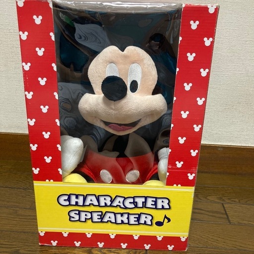 【新品未使用】ミッキーマウス キャラクタースピーカー ぬいぐるみ型 スピーカー アルティスタ DS-SP1-01 ディズニー 箱