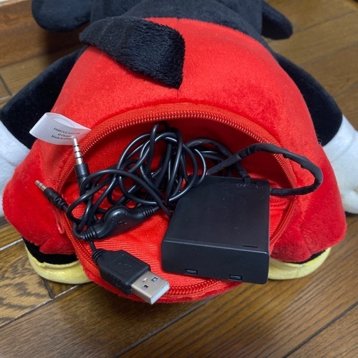 【新品未使用】ミッキーマウス キャラクタースピーカー ぬいぐるみ型 スピーカー アルティスタ DS-SP1-01 ディズニー 箱の写真5枚目