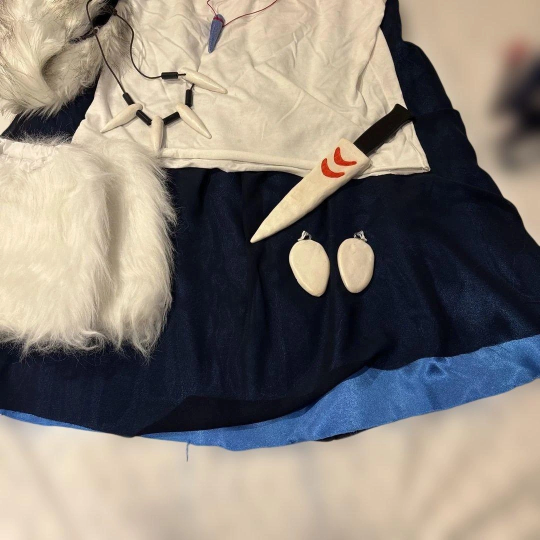 サン コスプレ衣装 セット もののけ姫 ハロウィンの写真4枚目
