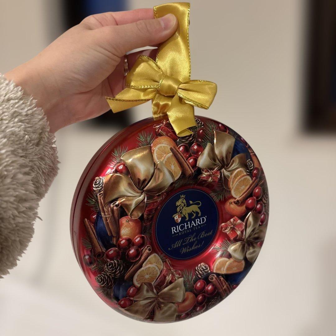 RICHARD ROYAL TEA 空き缶 クリスマスリース クリスマス飾りの写真2枚目