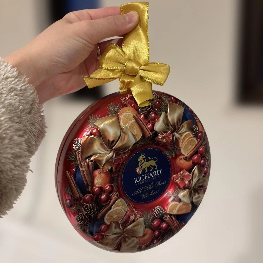 RICHARD ROYAL TEA 空き缶 クリスマスリース クリスマス飾りの写真2枚目