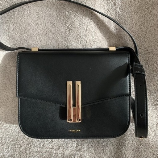 DEMELLIER LONDON The Vancouver ブラック レザーショルダーバッグ 新品未使用 保存袋付き