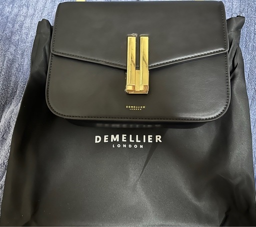 DEMELLIER LONDON The Vancouver ブラック レザーショルダーバッグ 新品未使用 保存袋付きの写真2枚目