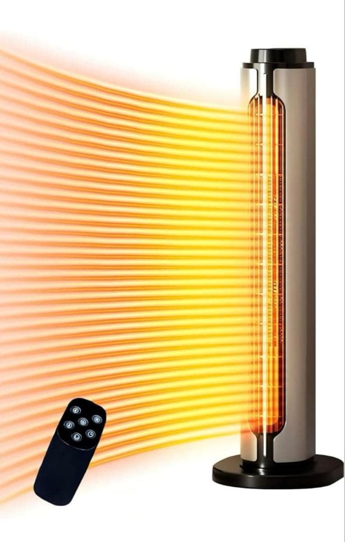 セラミックヒーター 1200W 速暖 首振り リモコン ECO PSEマーク有