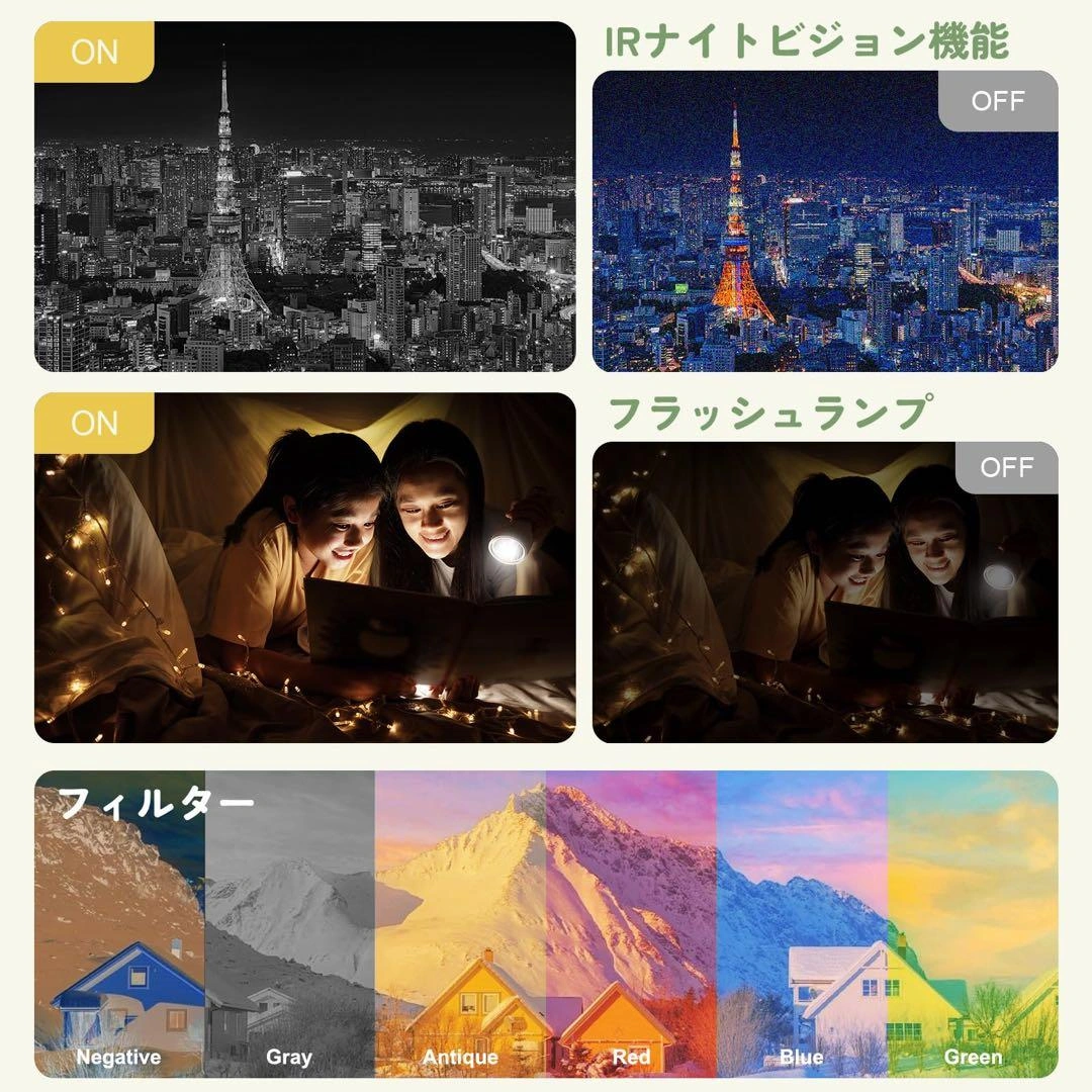 ビデオカメラ 8K 64MP 18X デジタルズーム IRナイトビジョンの写真6枚目