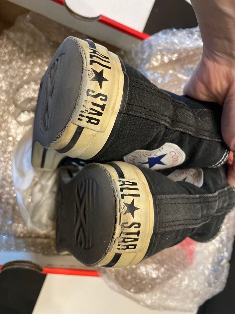 converse キャンバス地ハイカットスニーカー23.5cm ネイビーの写真2枚目