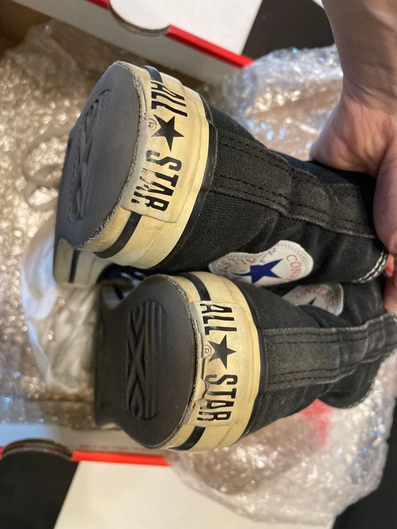 converse キャンバス地ハイカットスニーカー23.5cm ネイビーの写真2枚目