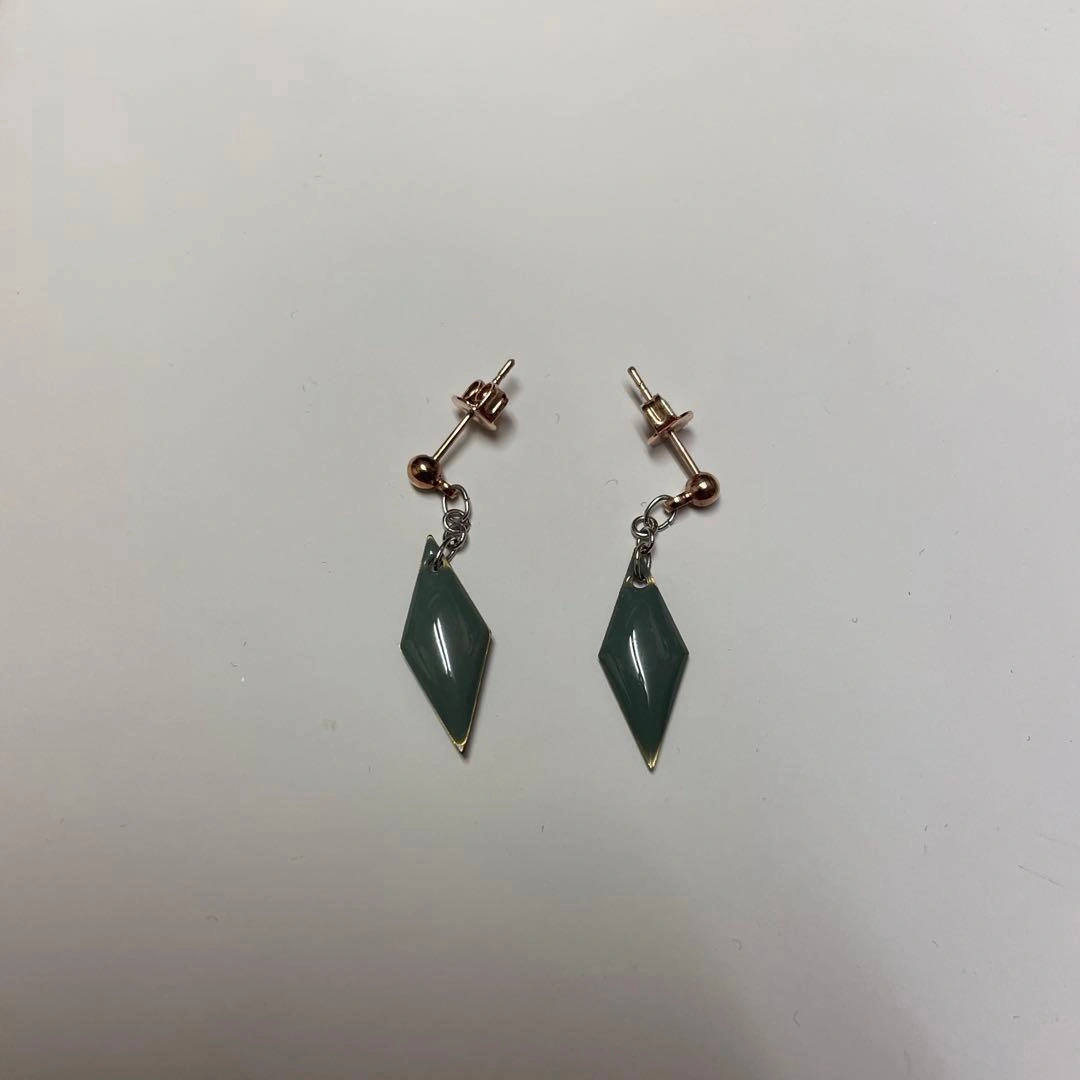 フランスヴィンテージビーズ ドロップピアス