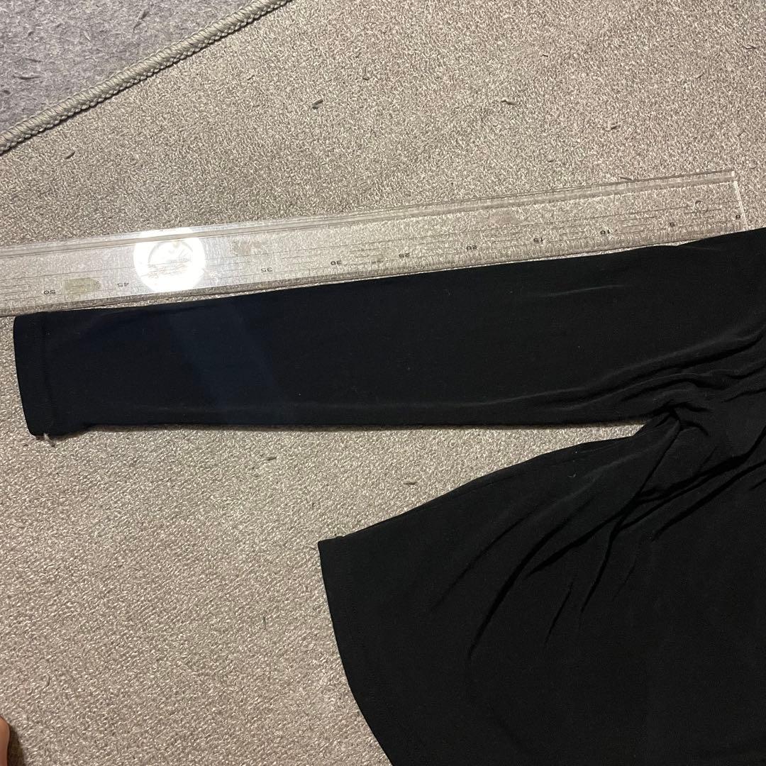 by muni:r ブラック キャミソール+長袖 上品トップスの写真5枚目