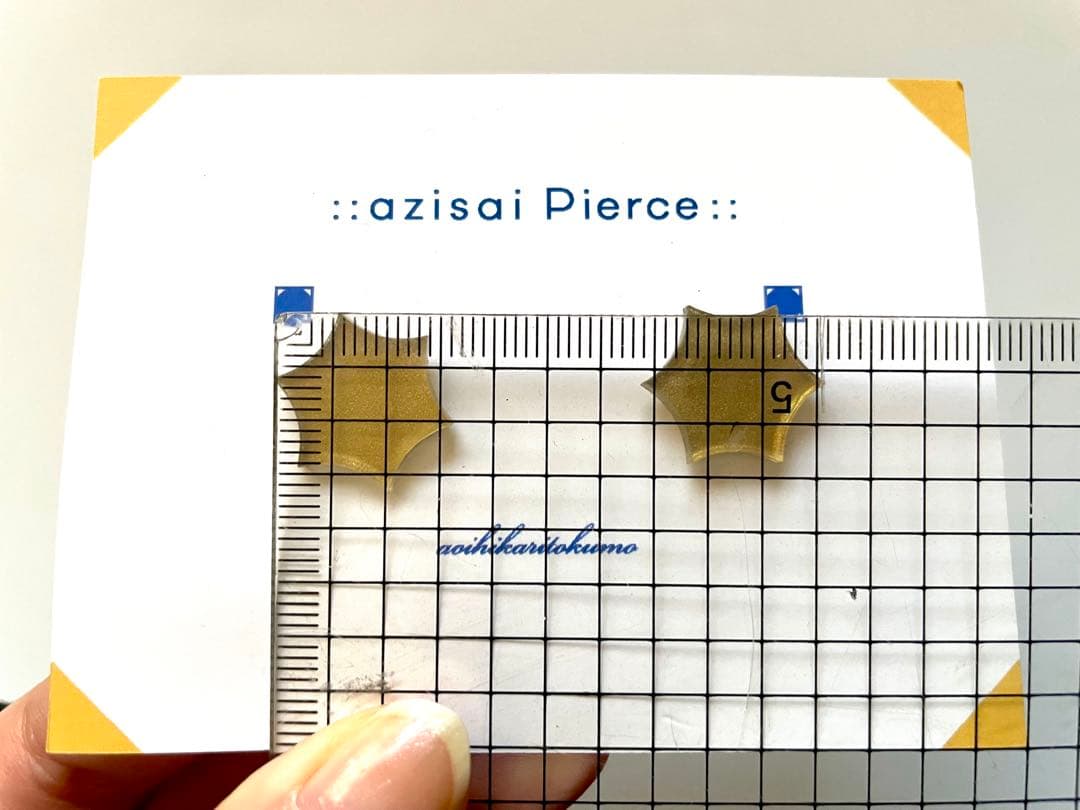 ::azisai Pierce:: ゴールド ピアスの写真2枚目