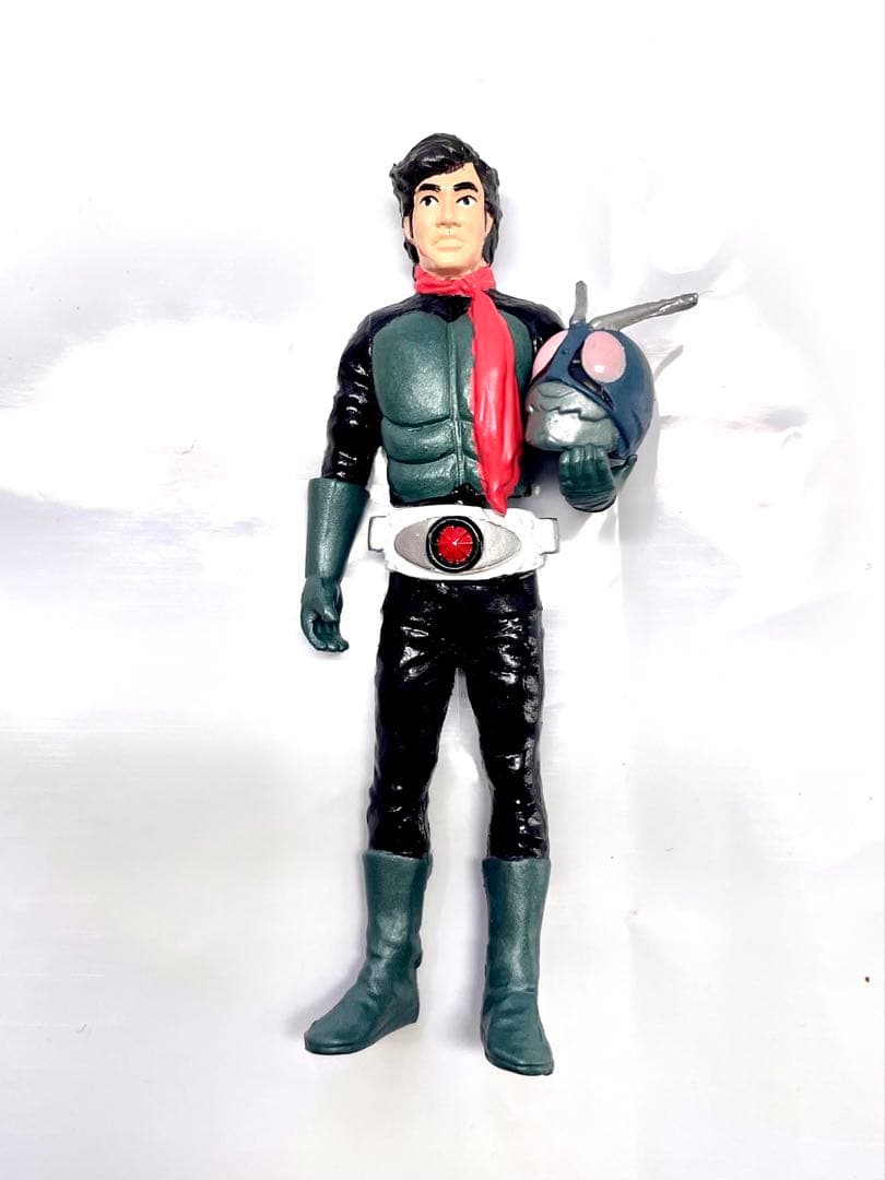 昭和　仮面ライダー 藤原弘フィギュア ヘルメット付