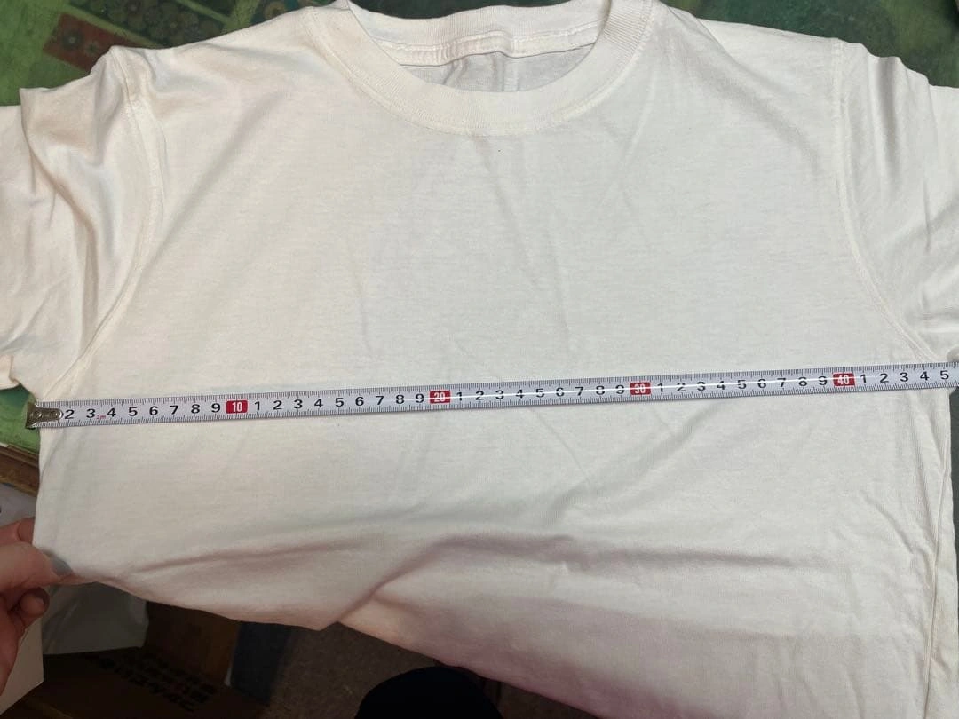 新品 綿100% 無地 クルーネック 半袖 Tシャツ ホワイトの写真4枚目