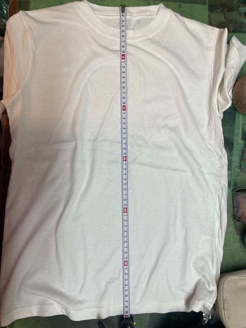 新品 綿100% 無地 クルーネック 半袖 Tシャツ ホワイトの写真5枚目