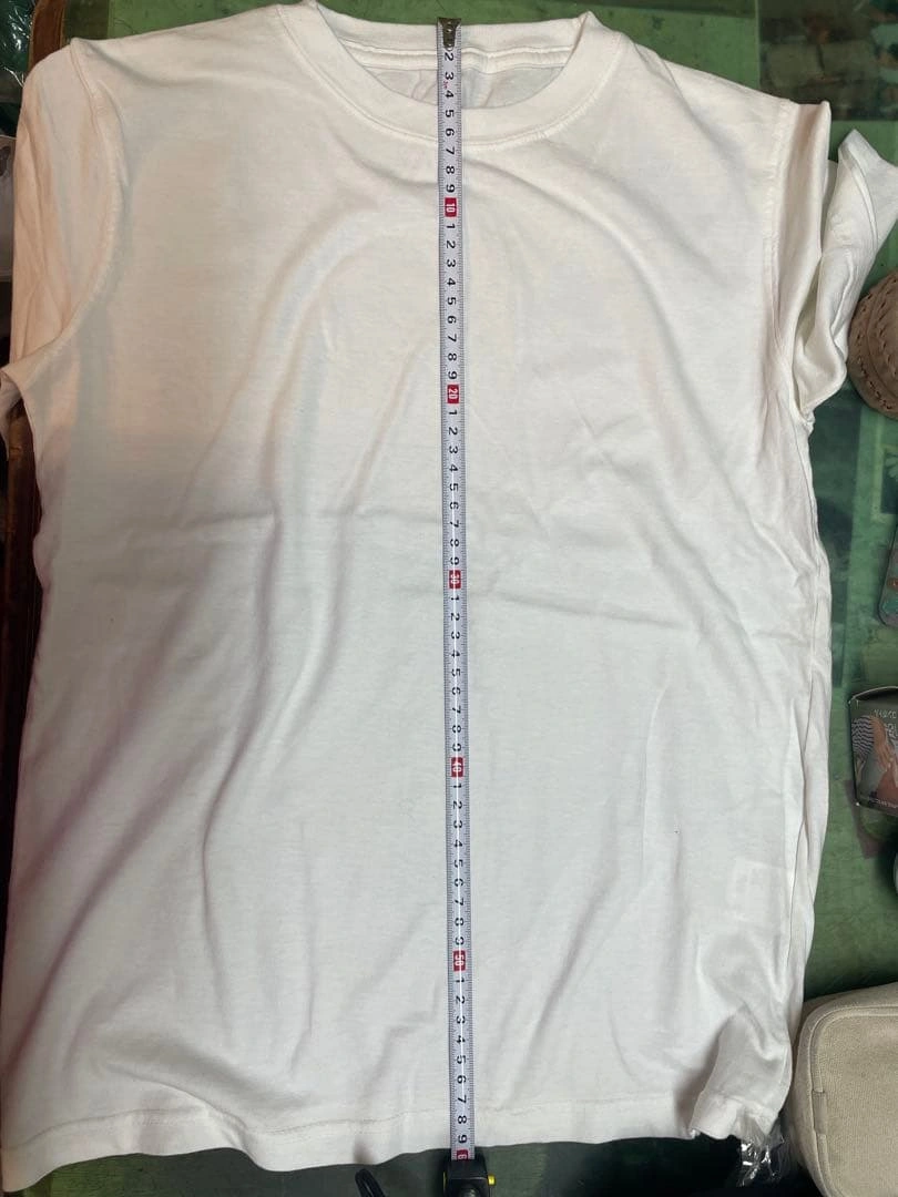 新品 綿100% 無地 クルーネック 半袖 Tシャツ ホワイトの写真5枚目