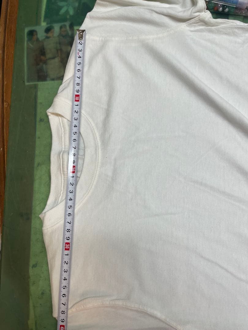 新品 綿100% 無地 クルーネック 半袖 Tシャツ ホワイトの写真6枚目