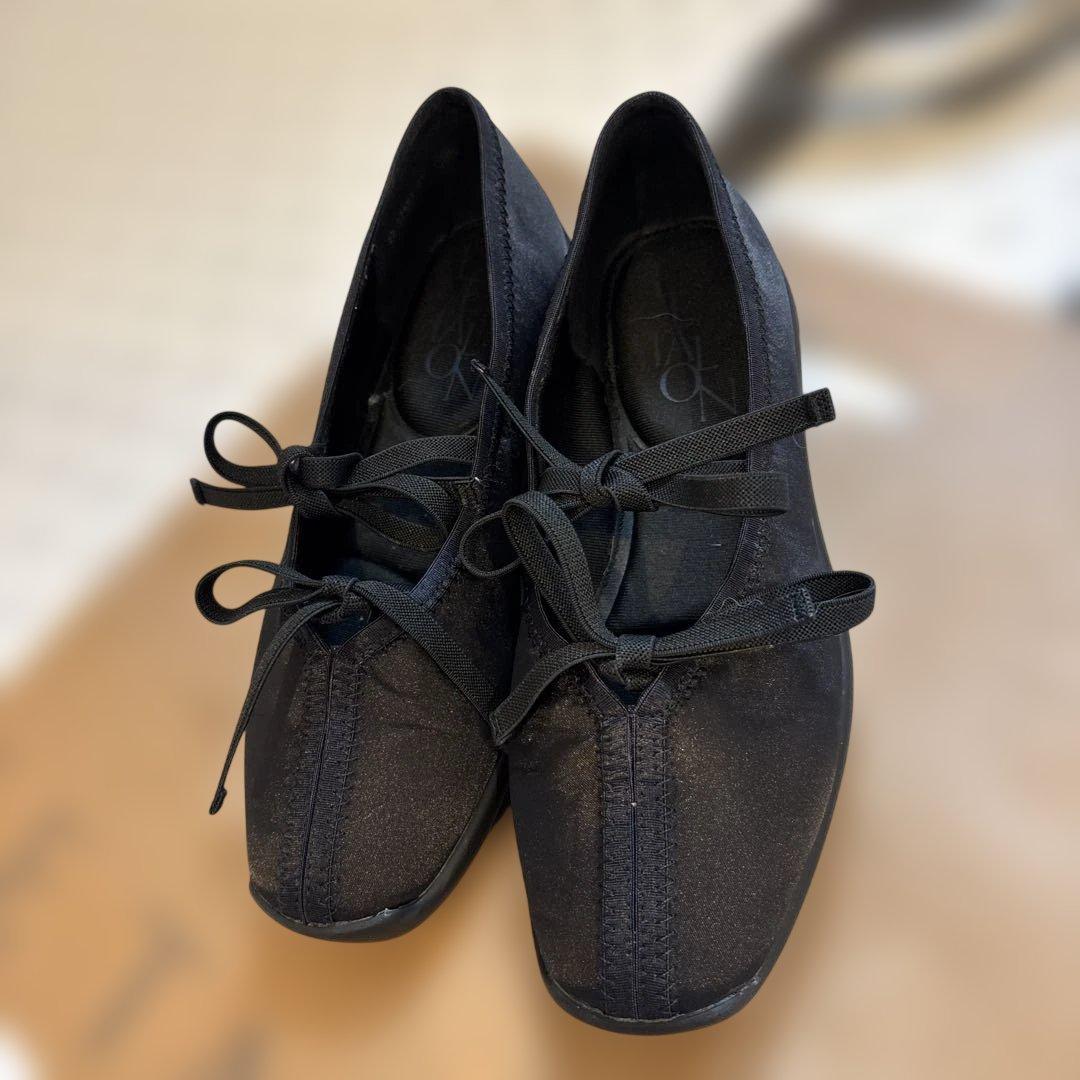 【人気再販モデル】ルタロン Lダブルリボンバレリーナ 22 ブラックの写真2枚目