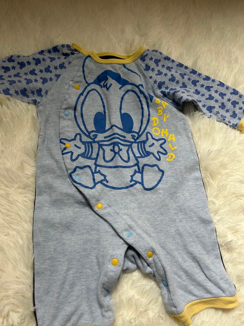 ディズニー ロンパース 2枚セット ミッキー ドナルド 60~70cmの写真2枚目