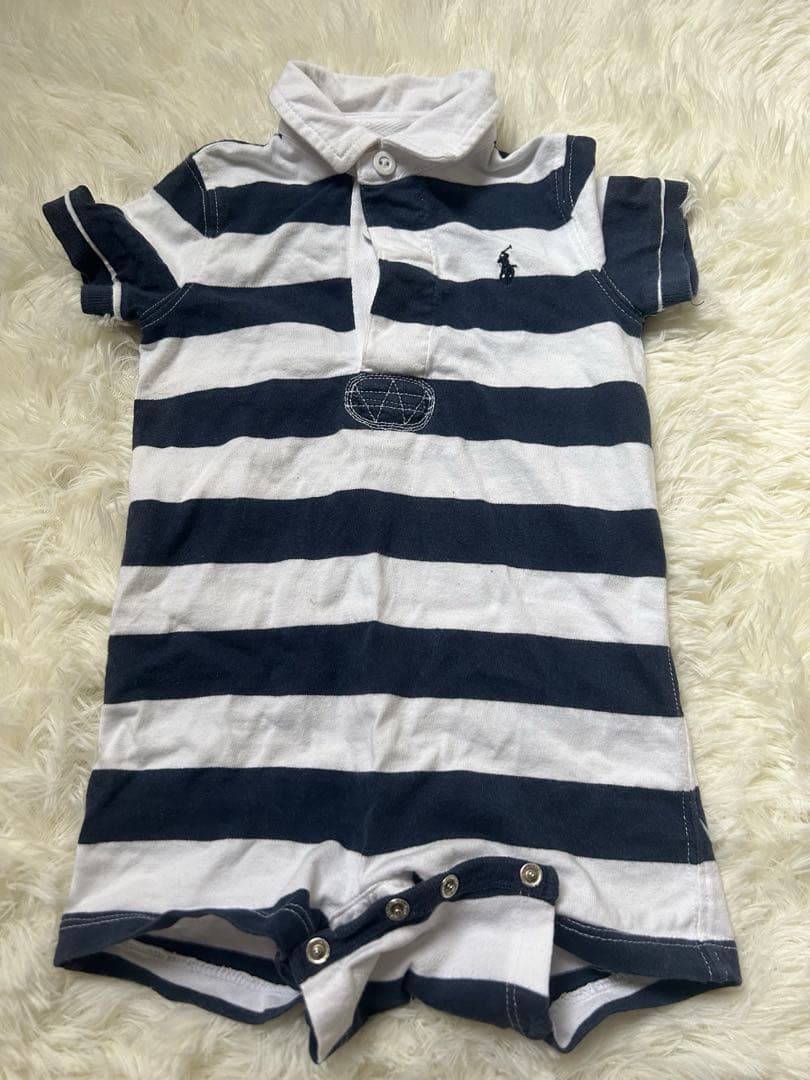 RALPH LAUREN ボーダー ロンパース