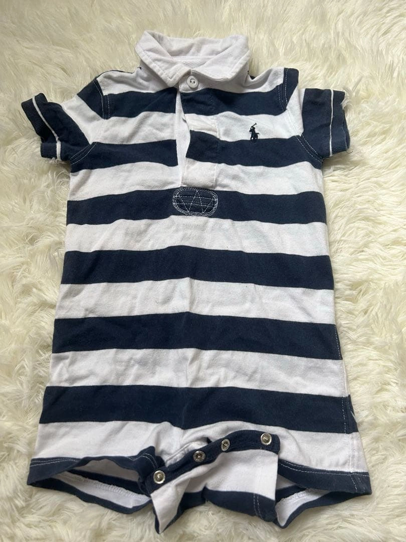 RALPH LAUREN ボーダー ロンパース