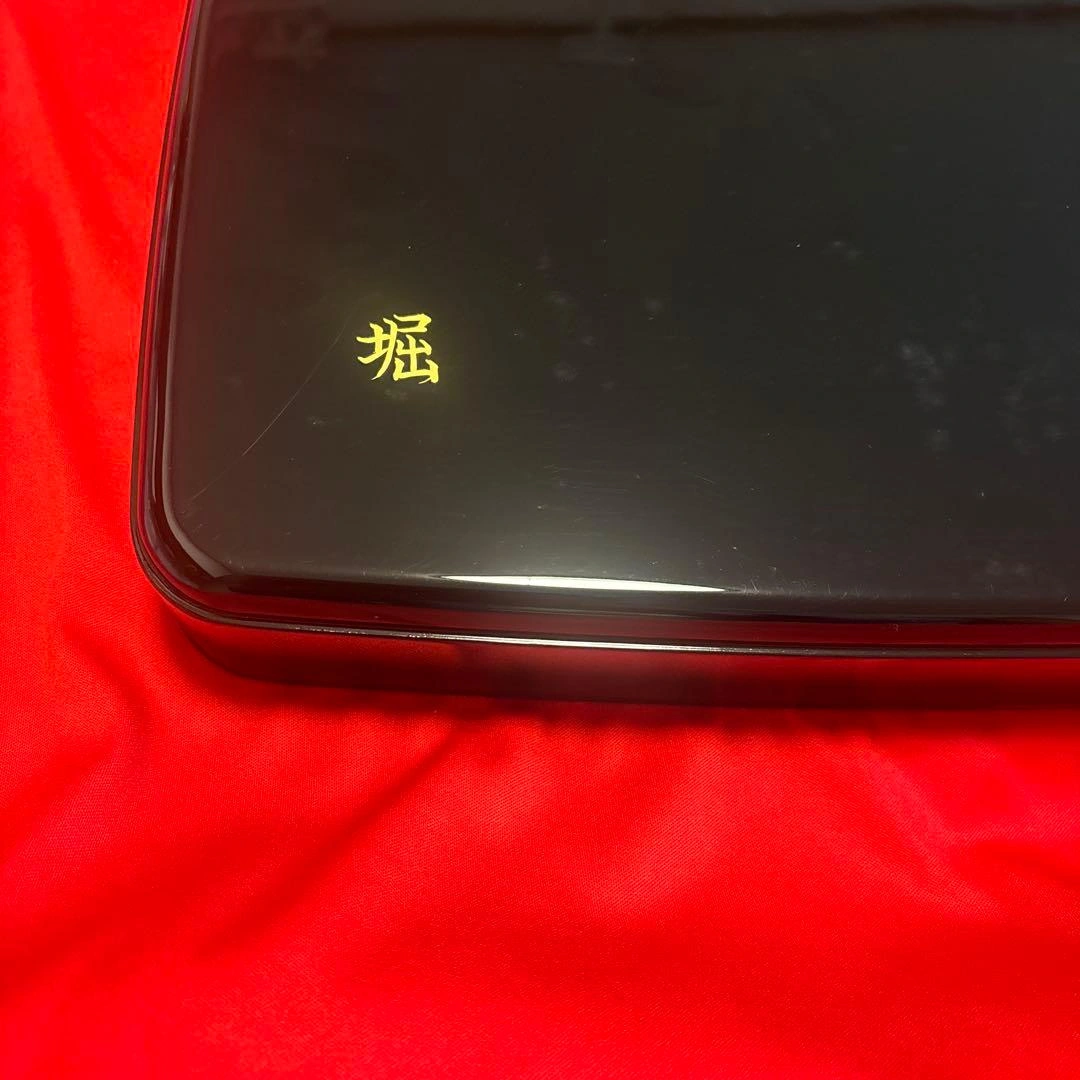 漆器 漆盆&袱紗 家紋 丸に剣片喰の写真4枚目