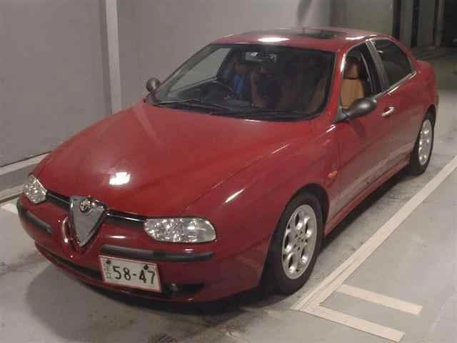 アルファロメオ156V6Qシステム助平クルマ赤タン革降参しましたの写真2枚目