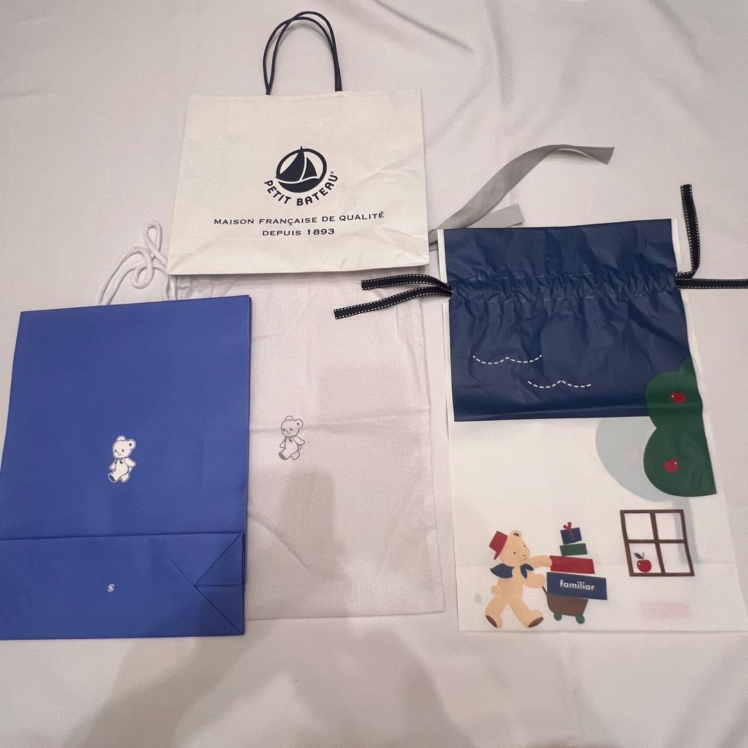 familiar ファミリア ショップ袋 ビニール巾着 紙袋 セット
