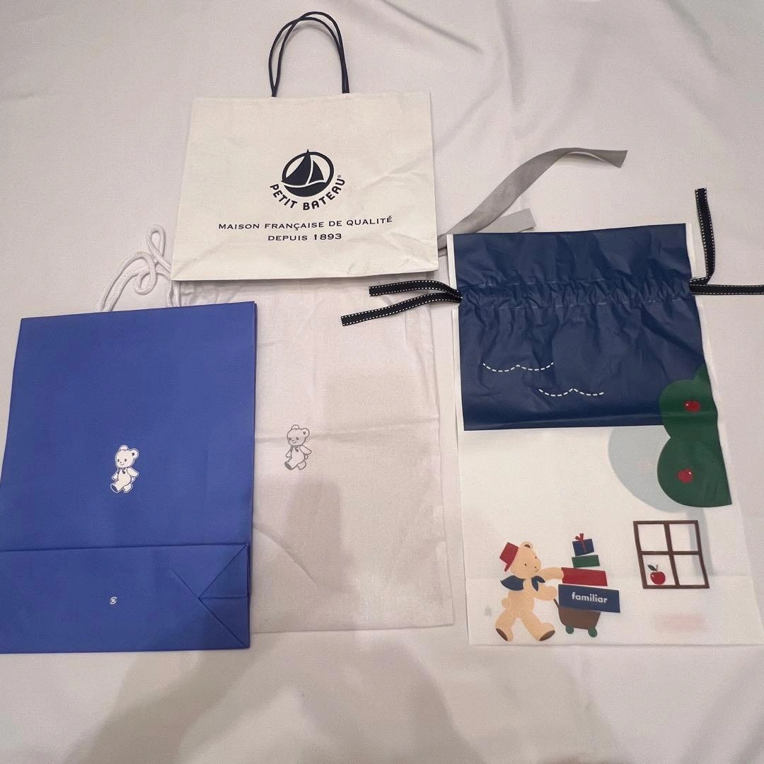 familiar ファミリア ショップ袋 ビニール巾着 紙袋 セット