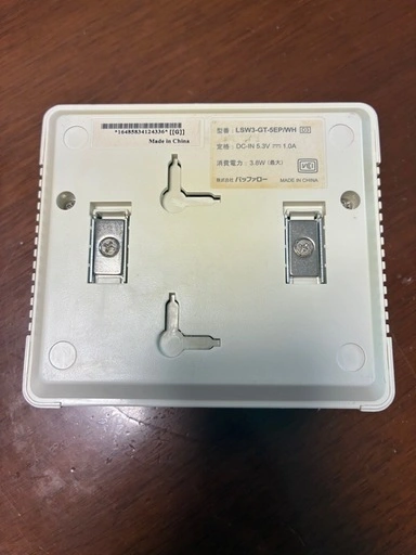 BUFFALO 5ポート スイッチングハブの写真3枚目