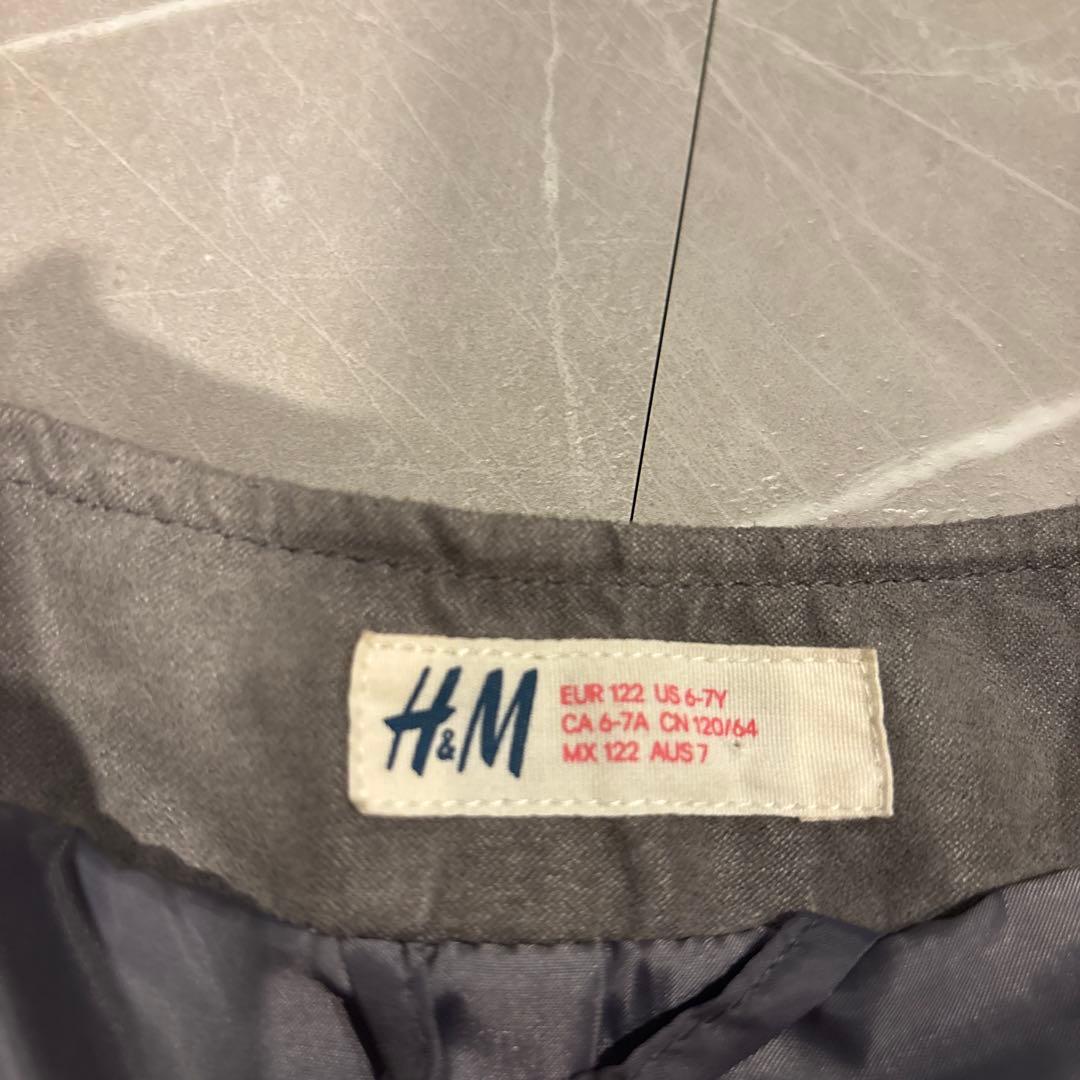 H&M キッズ ライダースジャケット グレーの写真4枚目