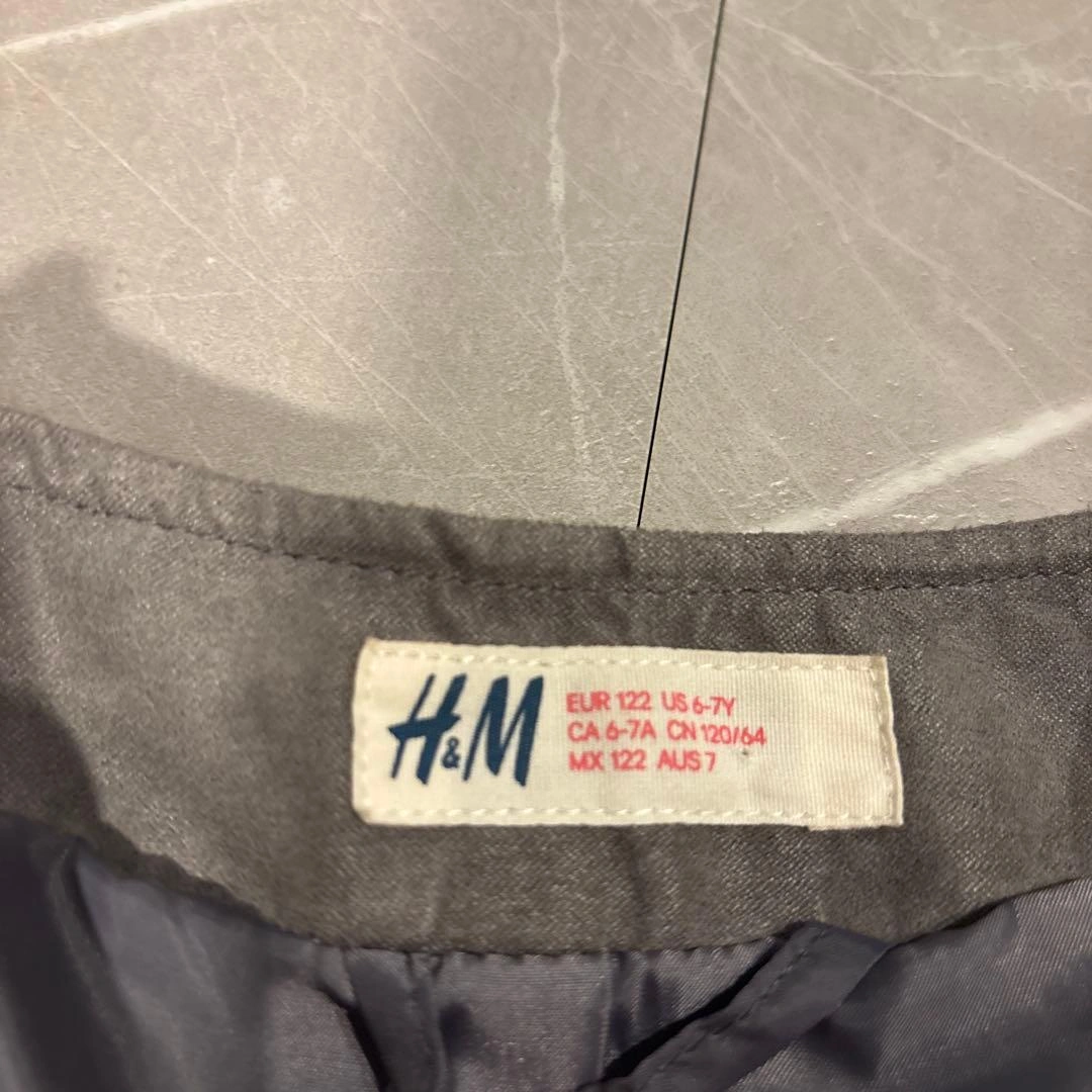 H&M キッズ ライダースジャケット グレーの写真4枚目