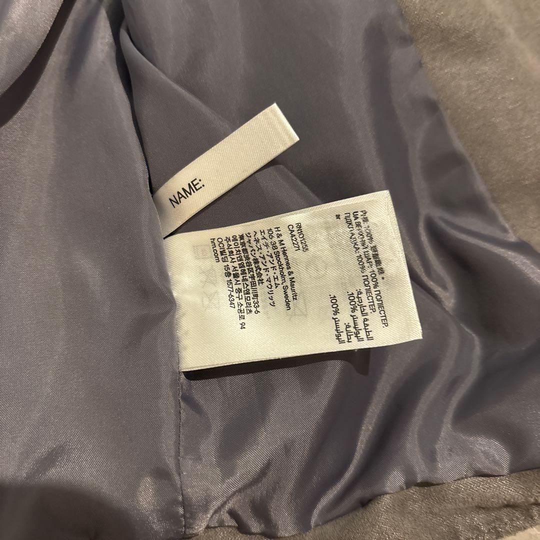 H&M キッズ ライダースジャケット グレーの写真6枚目