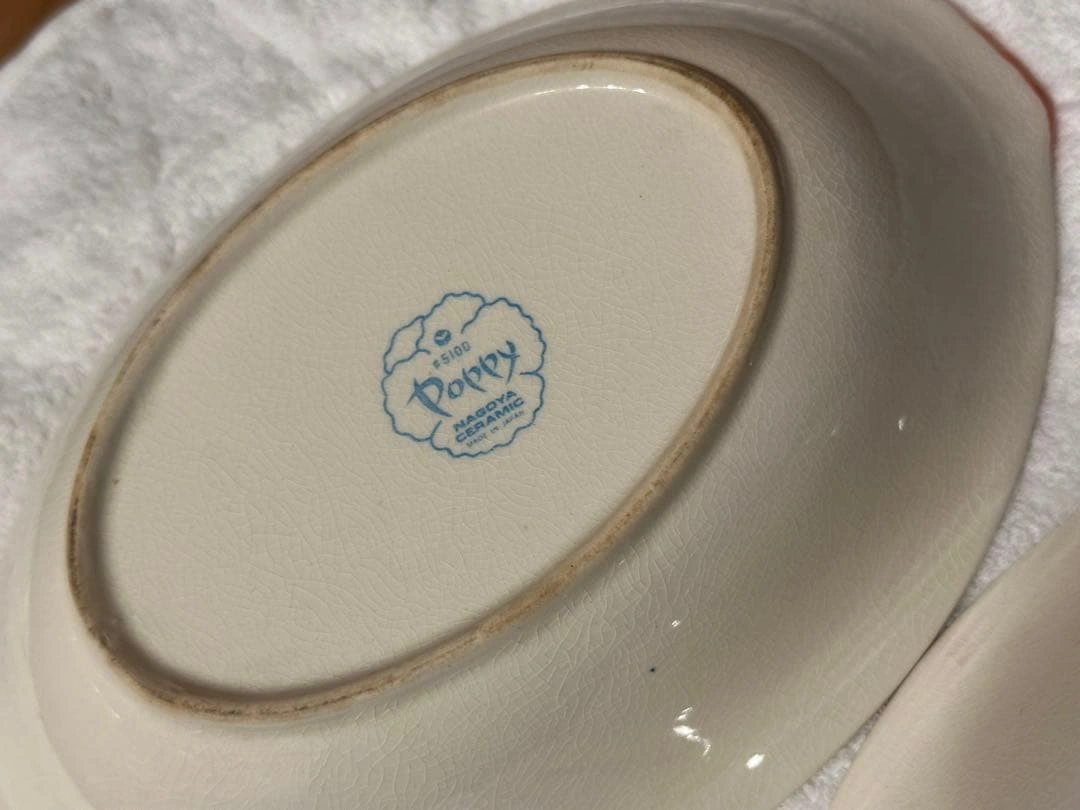NAGOYA CERAMIC POPPY お皿2枚セット グラタン カレーなどの写真4枚目