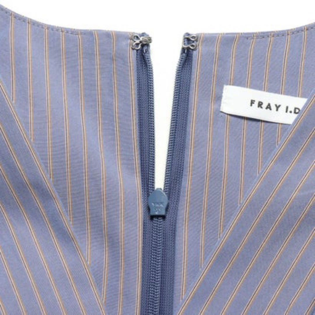 FRAY I.D カシュクールティアードワンピース ブルー 0サイズの写真9枚目