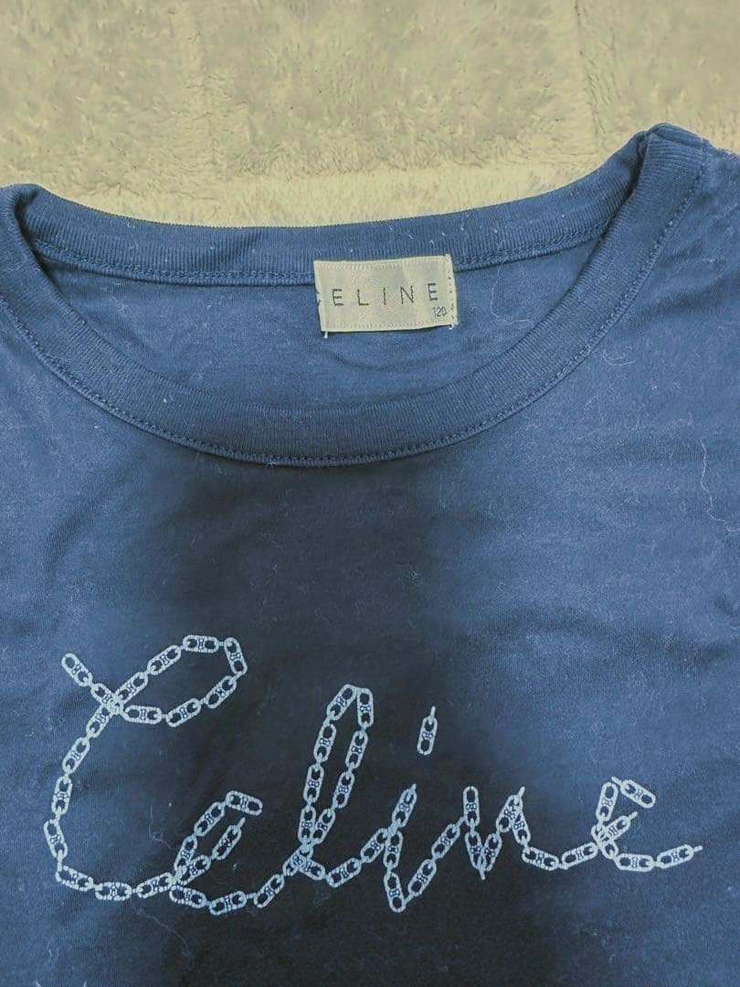CELINE Tシャツ 120cm ネイビーの写真2枚目