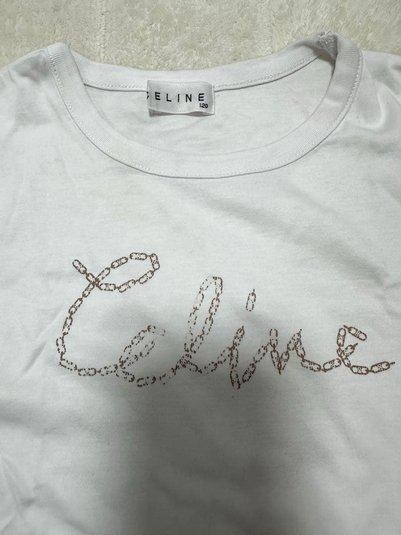 CELINE Tシャツ 120cm ホワイトの写真2枚目
