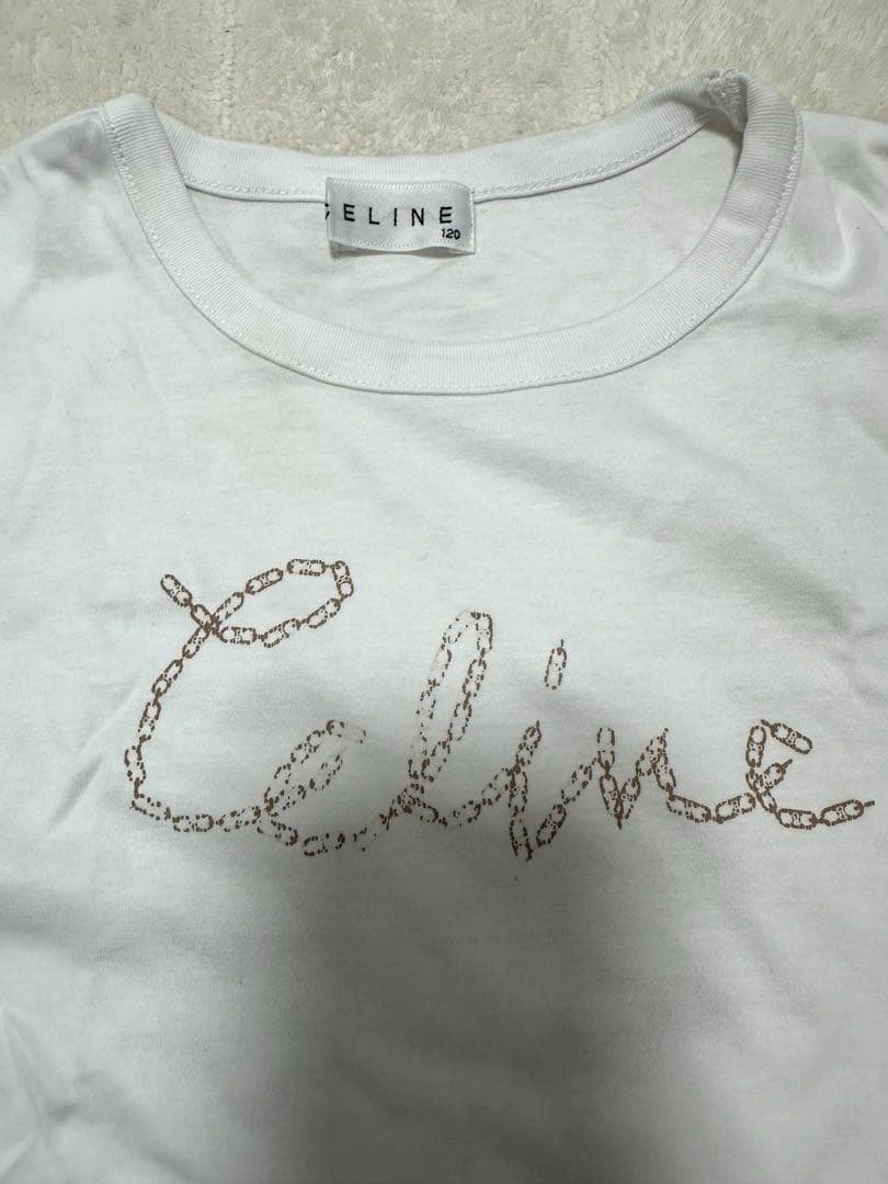 CELINE Tシャツ 120cm ホワイトの写真2枚目