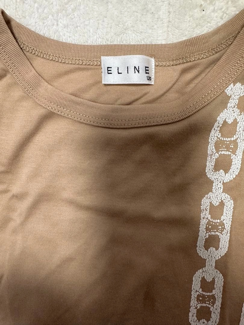 CELINE Tシャツ 120cm ベージュの写真2枚目