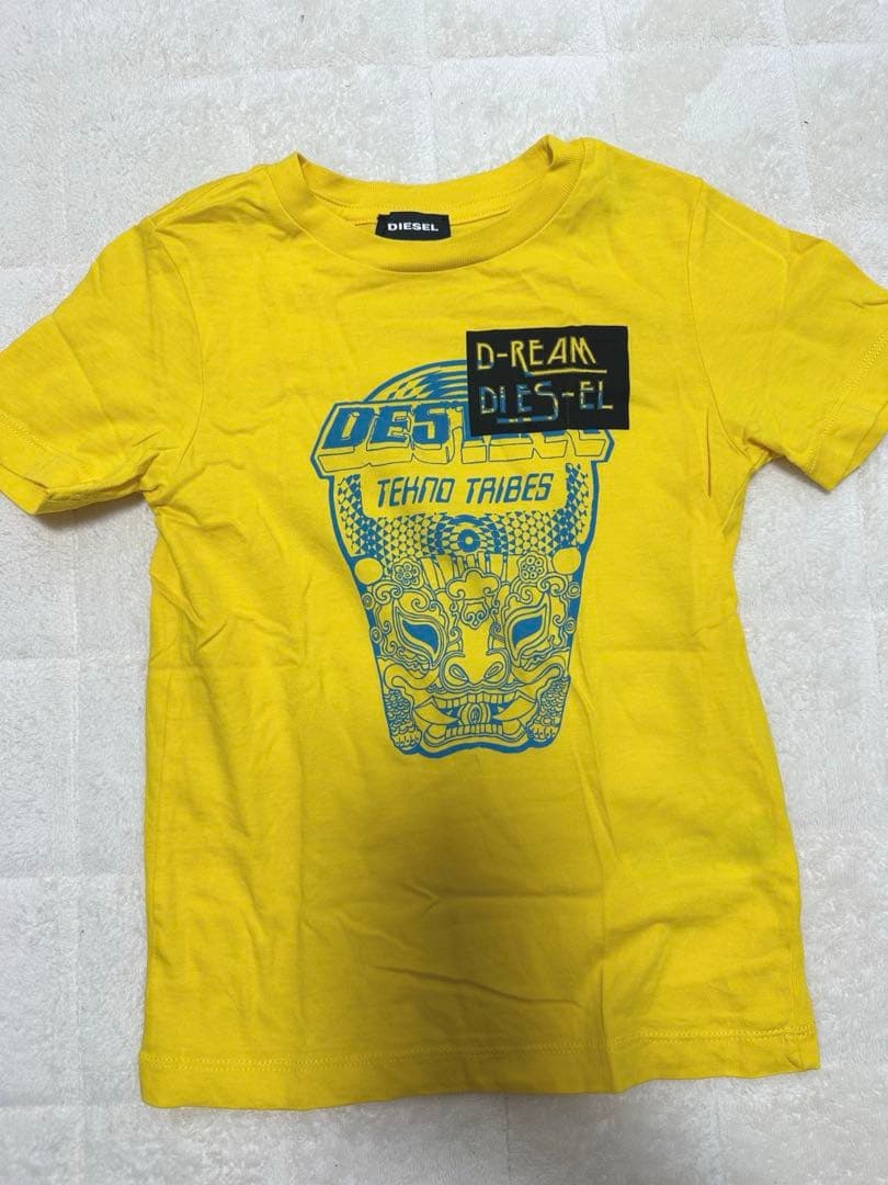 DIESEL Tシャツ イエロー TEKNO TRIBES 6 120cm