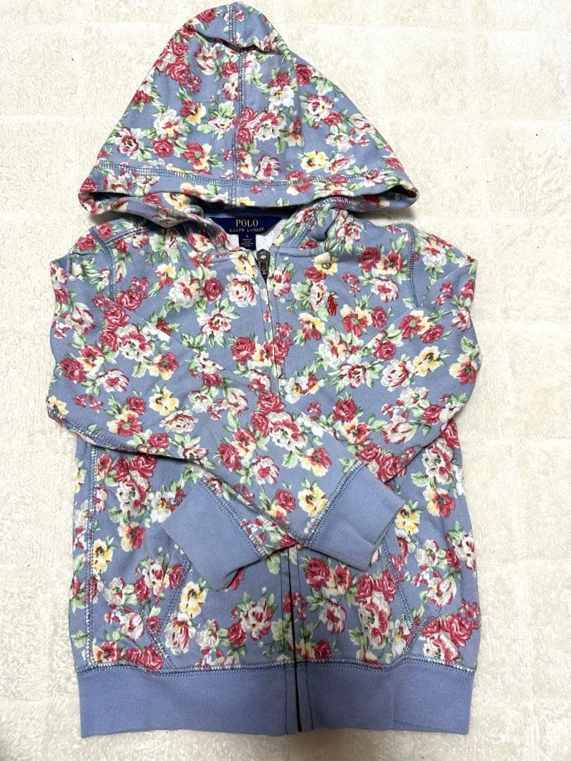 最終 POLO RALPH LAUREN 花柄パーカー 6 120cm