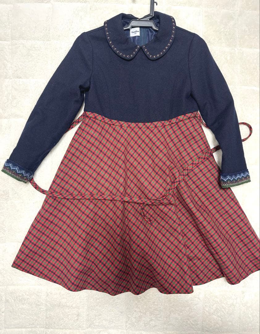 familiar ワンピース ネイビー 120 レア　大人気