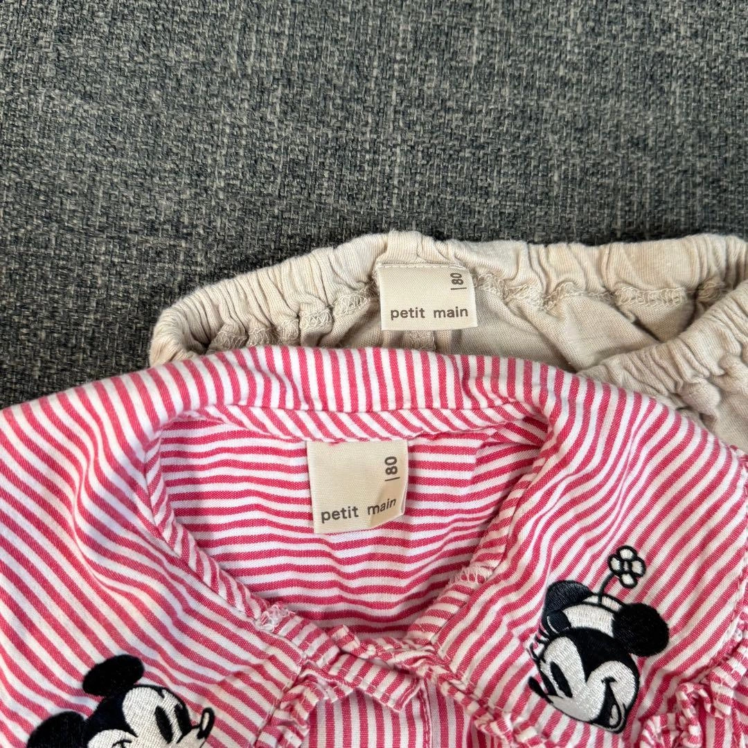 petit mainプティマイン セットアップ ディズニー ミッキー ミニーの写真3枚目
